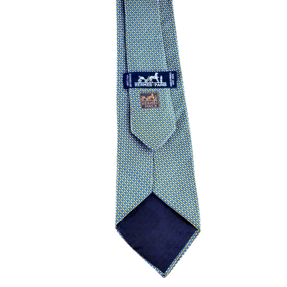 Hermes Dots Silk Tie